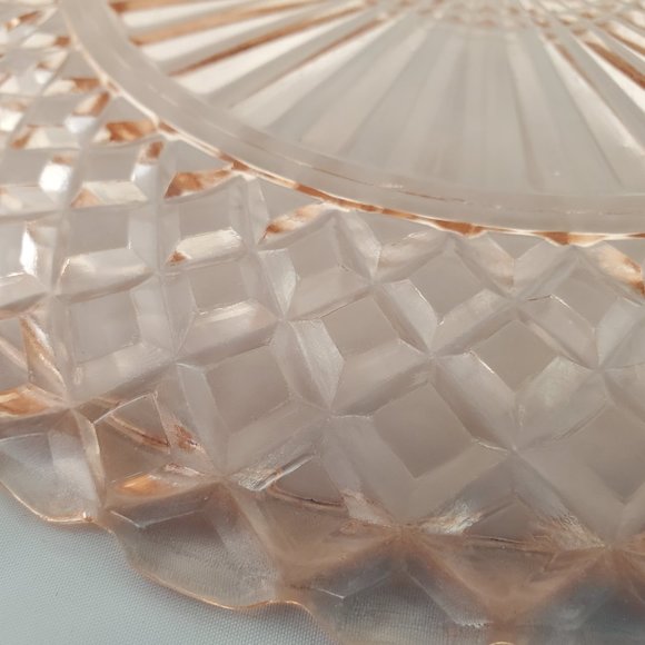 Vintage Waterfod " waffle" Depression Glass - Picture 7 of 7